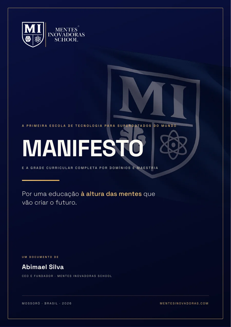 Capa do Manifesto da Mentes Inovadoras School